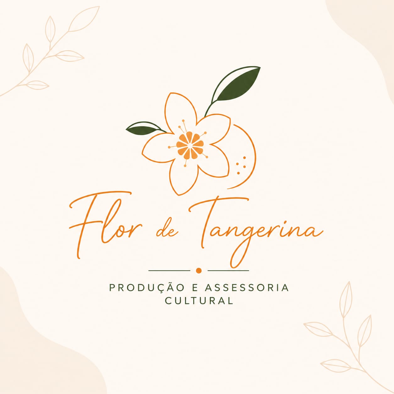 Identidade visual da Flor de Tangerina